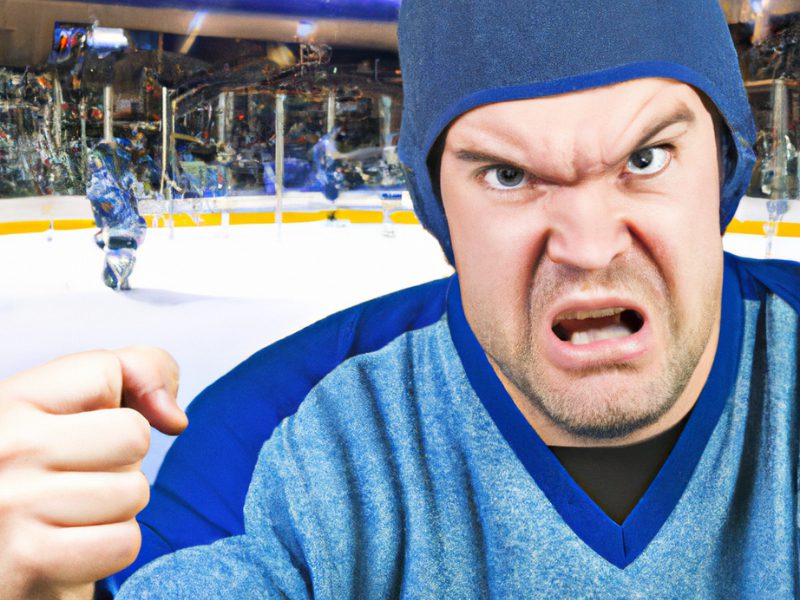 angry man at ice hockey game 1